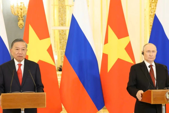 Tuyên bố chung về việc củng cố hơn nữa Quan hệ Đối tác Chiến lược toàn diện Việt Nam-Nga trong giai đoạn mới