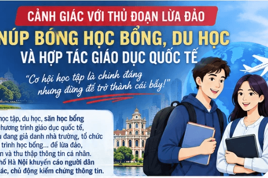 Cẩn trọng trước thủ đoạn 'bẫy' học bổng toàn phần