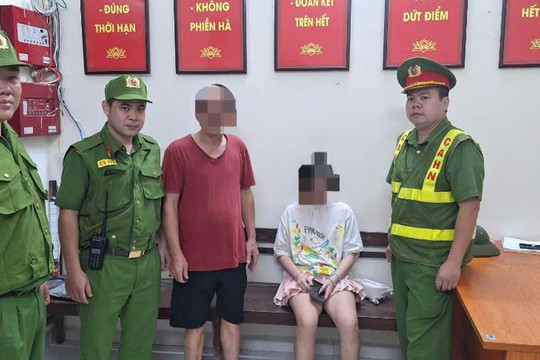 Phát hiện người phụ nữ có biểu hiện bất thường trên đường Thanh Niên lúc 0h15, Công an lập tức tiếp cận, đưa về trụ sở