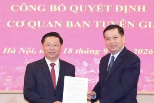 Ông Trần Thanh Lâm giữ chức Bí thư Đảng ủy cơ quan Ban Tuyên giáo Trung ương