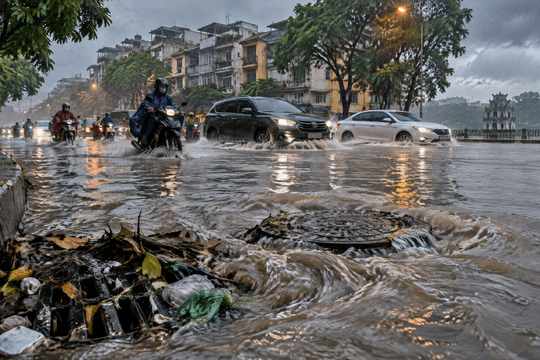 Mưa Lớn, Ngập Úng Và Nguy Cơ Tắc Nghẽn Hệ Thống Thoát Nước Đô Thị
