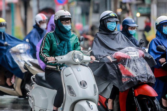 Tin mới nhất về thời điểm miền Bắc xuất hiện mưa to, nhiệt độ giảm xuống 20 độ C