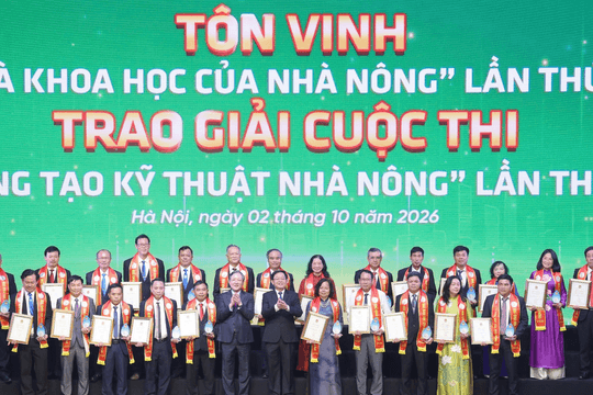 Tôn vinh 42 nhà khoa học của nhà nông, trao 24 giải nông dân sáng tạo