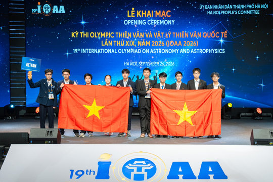 Việt Nam đoạt 6 Huy chương Vàng Olympic Thiên văn và Vật lý thiên văn quốc tế