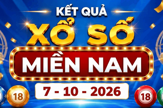 XSMN 7/10 - Kết quả xổ số miền Nam hôm nay ngày 7 tháng 10