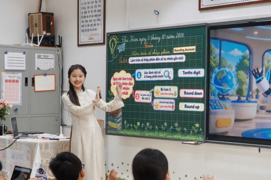 Đưa tiếng Anh vào giờ Toán để nâng cao chất lượng dạy học