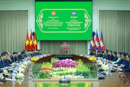 Thủ tướng Lê Minh Hưng hội đàm với Thủ tướng Campuchia Hun Manet