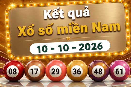 XSMN 10/10 - Kết quả xổ số miền Nam ngày 10 tháng 10