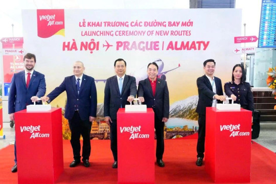 Khai trương đường bay đến Almaty và Praha, Vietjet mở thêm kết nối giữa Việt Nam và thế giới