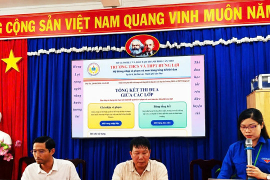 Chuyển đổi số ở trường học vùng quê: Đổi mới bắt đầu từ những việc hằng ngày