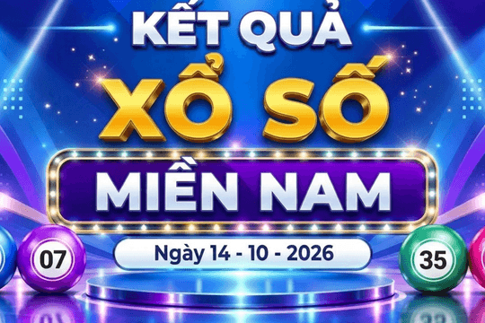 XSMN 14/10 - Kết quả xổ số miền Nam ngày 14 tháng 10