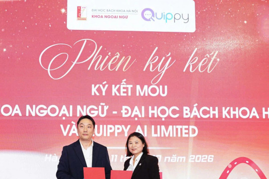 Quippy hợp tác với ĐH Bách khoa Hà Nội về ứng dụng AI trong đào tạo ngoại ngữ