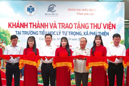 EPU lan tỏa tri thức, trao tặng thư viện cho học sinh ở Gia Lai