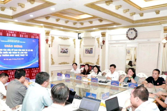 Ủy ban Văn hóa và Xã hội làm việc với Trường ĐH Sư phạm Nghệ thuật Trung ương