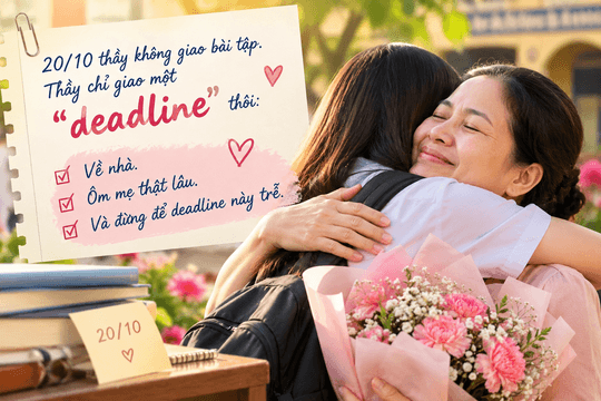 Bài tập đặc biệt ngày 20/10 của hiệu trưởng khiến học trò khó lòng làm ngơ
