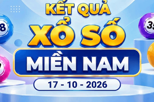 XSMN 17/10 - Kết quả xổ số miền Nam ngày 17 tháng 10