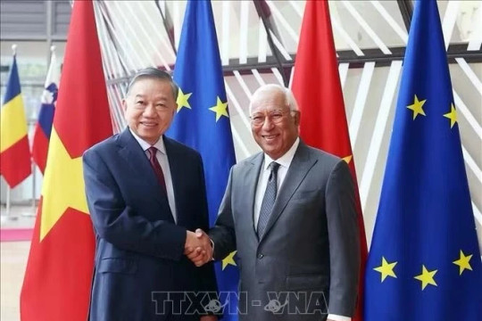 Tổng Bí thư, Chủ tịch nước Tô Lâm hội đàm với Chủ tịch Hội đồng châu Âu António Costa