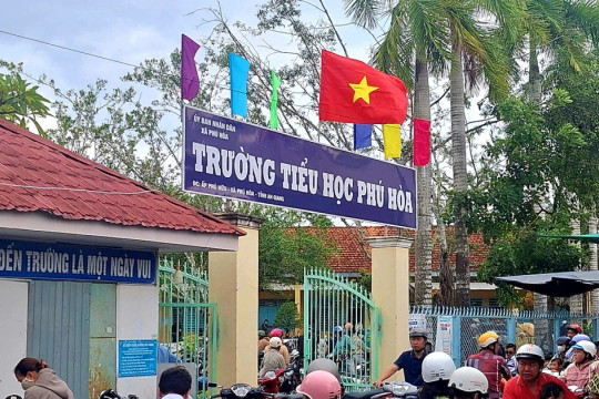 Trường tiểu học ở An Giang sớm ổn định nền nếp sau sáp nhập