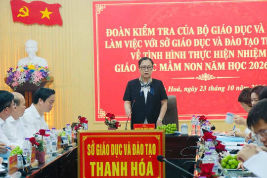 Thứ trưởng Nguyễn Thị Quyên Thanh: Khắc phục bất cập, giữ vững chất lượng sau sắp xếp trường học