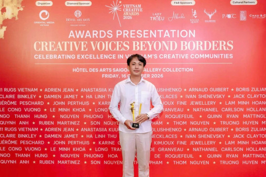 Họa sĩ trẻ Vương Lê và cú đúp danh hiệu tại Vietnam Creative Awards 2026
