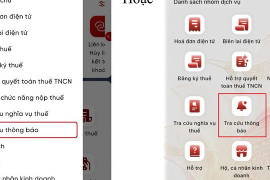 Hướng dẫn tra cứu thông tin tạm hoãn xuất cảnh trên eTax Mobile