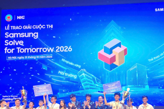 Học sinh Cần Thơ xuất sắc đạt giải Nhất Cuộc thi Samsung Solve for Tomorrow (SFT) 2026
