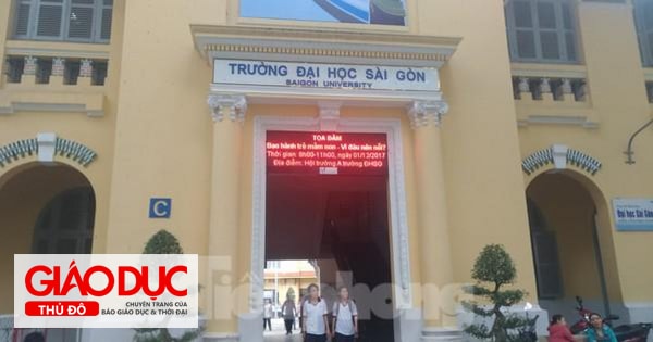 Trường ĐH Sài Gòn tổ chức thi đánh giá năng lực xét tuyển đầu vào