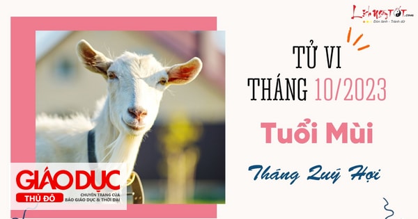 Tử vi tháng 10/2023 tuổi Mùi âm lịch: Nhiều tín hiệu tốt, gặp dữ hóa lành